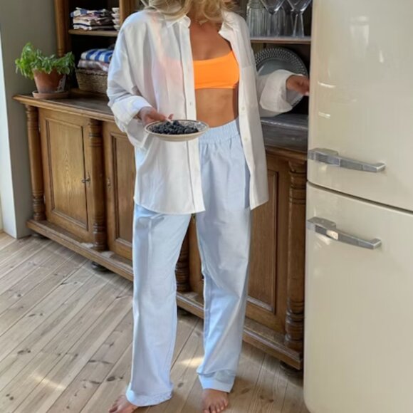 Djerf Avenue Breezy Pants Blue - Picture 2 of 2